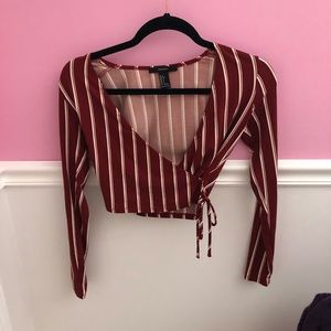 Forever 21 Long Sleeve Crop Top